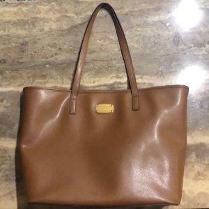 Authentic Michael Kors Laptop Tote - Brown Leather